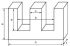 Ферити Ш-подібній E25/12,5/7 (3F3)