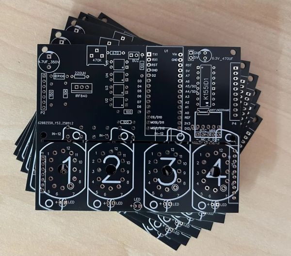 Плата для годинників на газорозрядних індикаторах Ин-12
