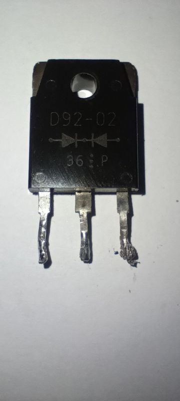 Діоди шоттки D92-02 20A 200В TO-3P